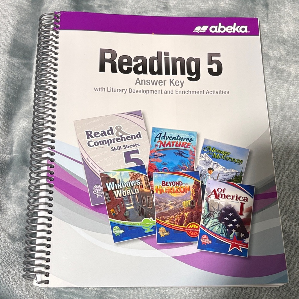 Abeka Reading 5 Answer Key with Activities - Purple